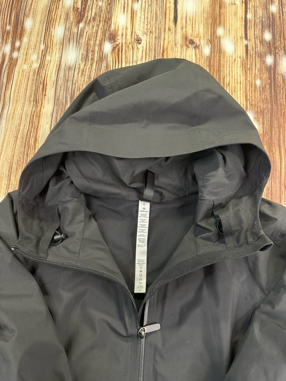 Lululemon Athletica Rebel Rain Jacket In Black Size 6 Outdoor Travel - Picture 2 of 16